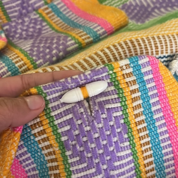 “Colorful snap sack- made in Mexico” - Picture 5 of 12